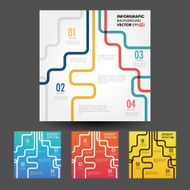 Vector line business concept template N17