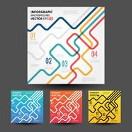 Vector line business concept template N18
