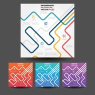 Vector line business concept template N19