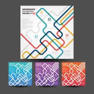 Vector line business concept template N20