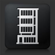 Black Square Button with Building Icon N52