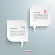 2 Round Rectangles Speech Bubbles