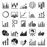 Business Graph icon set N6