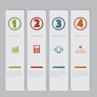 Infographic Design number banners template graphic or website layout N65