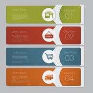 Infographic Design number banners template graphic or website layout N66