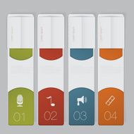 Infographic Design number banners template graphic or website layout N67