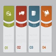 Infographic Design number banners template graphic or website layout N68