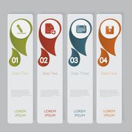 Infographic Design number banners template graphic or website layout N69