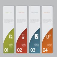 Infographic Design number banners template graphic or website layout N70