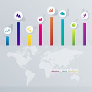 Abstract illustration Infographic web design N2