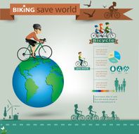 bicycle info graphics vector N2