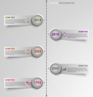 Info graphic time line striped background