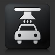 Black Square Button with Car Wash Icon N8
