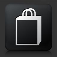 Black Square Button with Shopping Bag N2