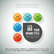 Glossy Flat Shape Infographic