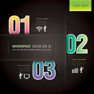 Infographics vector design template N389