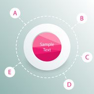 colorful round diagram metaball infographics N32