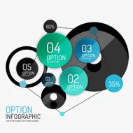 Vector infographic report template N28