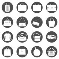Vector Set of Bags Icons N5