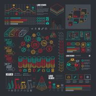 Line UI Infographic Elements - Complete Set N4