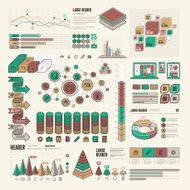 Flat UI Infographic Elements - Complete Set N6
