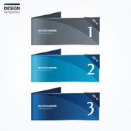 Paper banners Modern design template N3