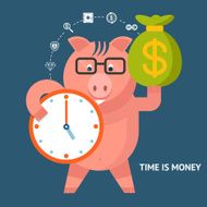 Time Is Money - banking pig