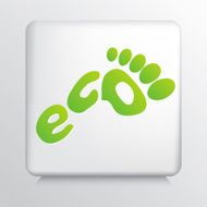 Icon With Green Eco Foot N2