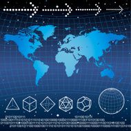 world map design elements