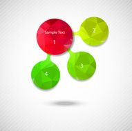 metaball colorful round diagram infographics N166