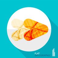Geometric infographic in trendy flat style N174