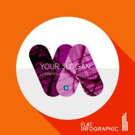 Geometric infographic in trendy flat style N175