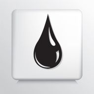 Square Icon With Oil Drop