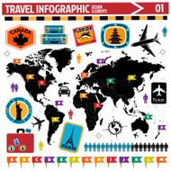 travel infographic design elements N4