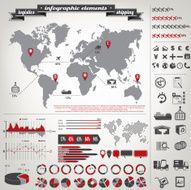 Logistics &amp; shipping infographic elements N4