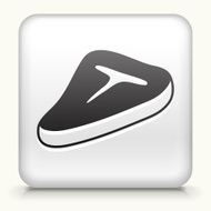 Square Button with Meat Stake