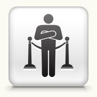 Square Button with Nightclub Security
