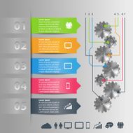 Info Graphic with gears