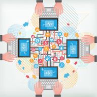 Medical communication network using pc