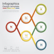 Infographic report template layout Vector illustration N53