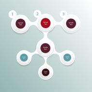 colorful round metaball diagram infographics N9