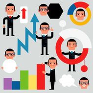 InfoGraphic Elements Man