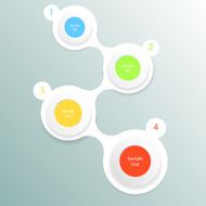 colorful round diagram infographics for presentations N18