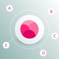colorful round diagram infographics for presentations N19