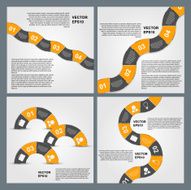 Set of Infographics vector design template N9