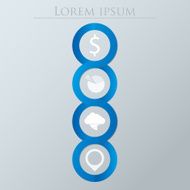 Modern design minimal style infographic template layout