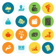 business and finance icon set N381