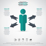 Business management strategy or human resource infographic N68