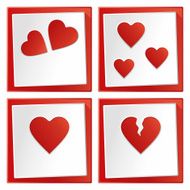 Infographic love icons