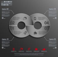 abstract 3d paper infographics N99